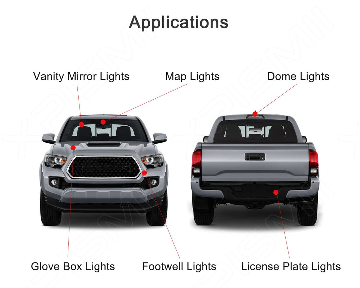 Xpismii installed map light before and after demonstrating improved visibility
