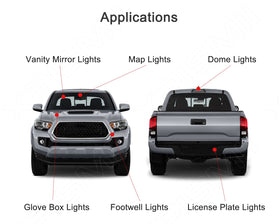 Xpismii installed map light before and after demonstrating improved visibility