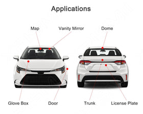 Xpismii placement diagram detail showing exact bulb locations for easy install