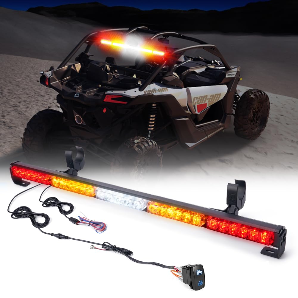 Xprite chase bar front view showing full LED array for enhanced rear visibility