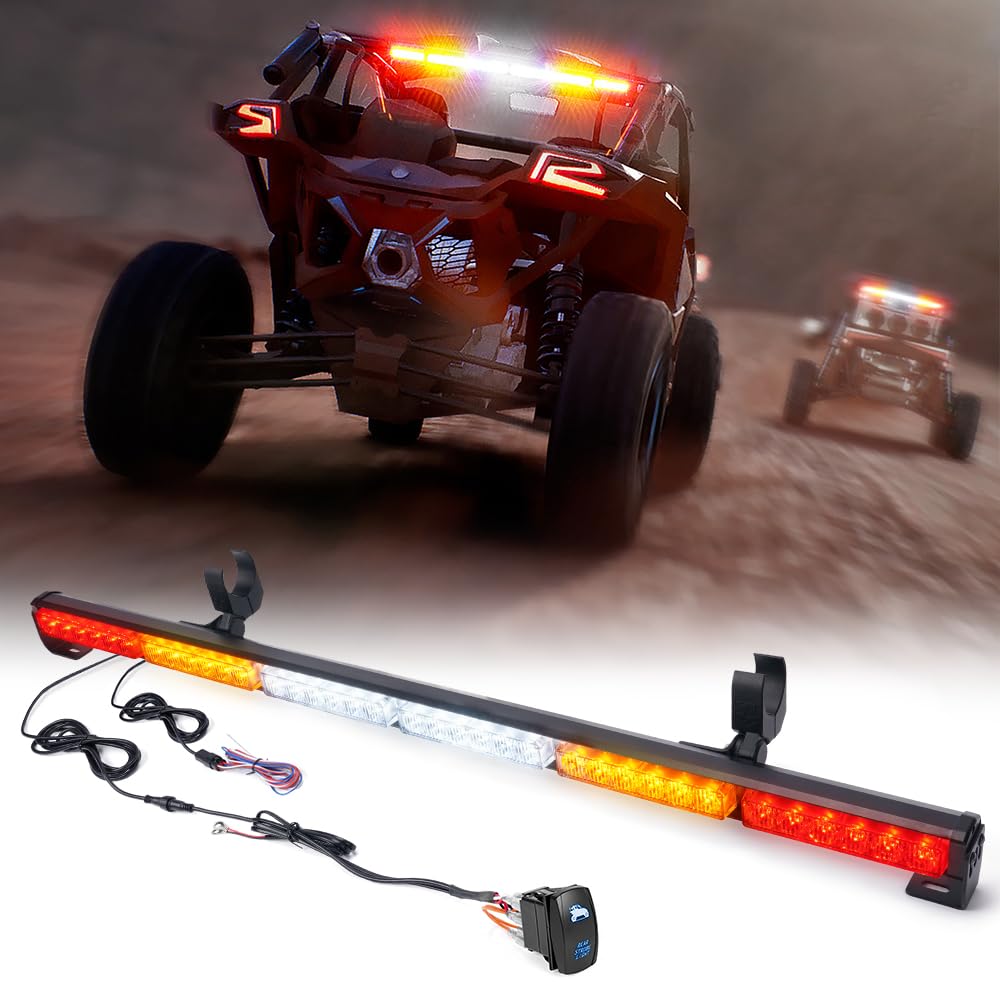 Xprite front view showing full 36-inch bar and wide visibility benefit