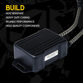 Xprite 9005 decoder installed in headlight showing anti-flicker stabilization