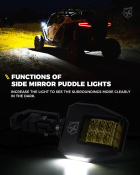 Xprite close-up of amber LED array highlighting better dust penetration
