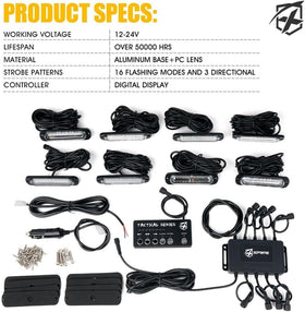 Xprite control panel and wiring demonstrating quick pattern selection and connectivity