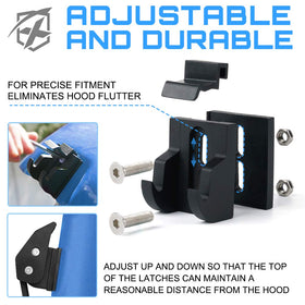 Xprite included hardware laid out showing easy bolt-on installation benefit