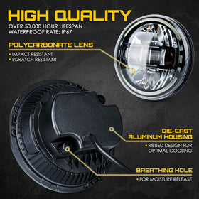 Xprite headlights installed on Jeep Wrangler illustrating improved nighttime safety