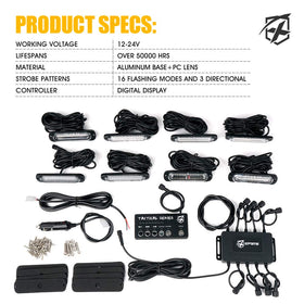 Xprite lights active on roadside vehicle providing improved conspicuity