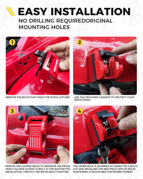 Xprite latch held in hand showing compact size and lightweight aluminum benefit