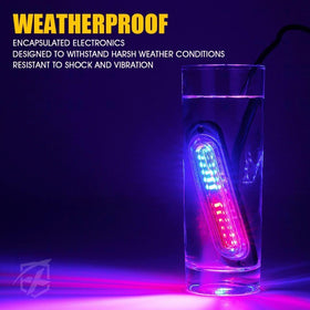 Xprite lamp beside ruler to show compact scale and easy installation fit