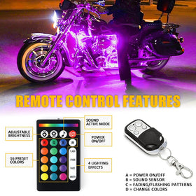 Xprite underbike neon in use at night enhancing road-side visibility