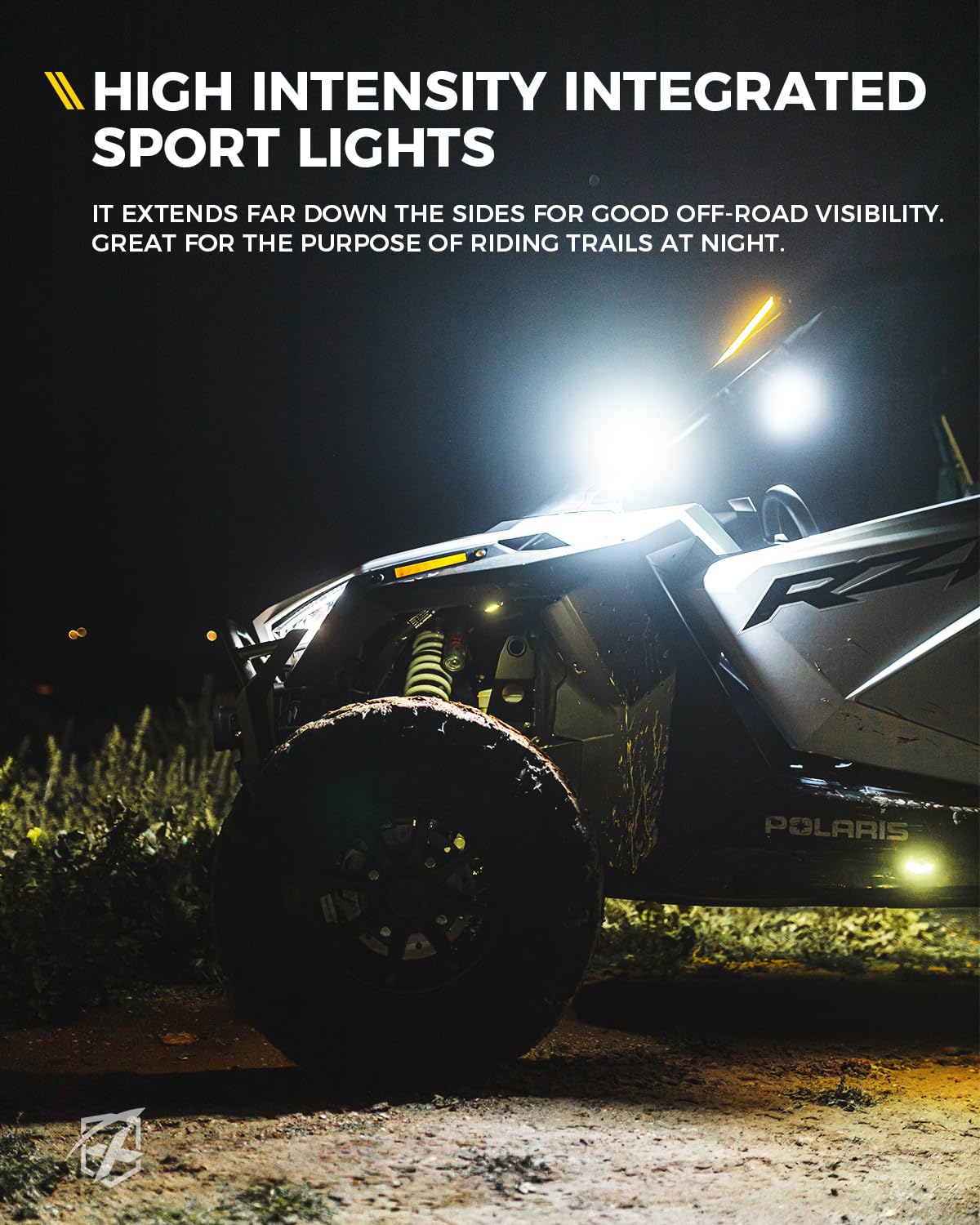 Xprite LED puddle light detail demonstrating ground illumination for safer entry