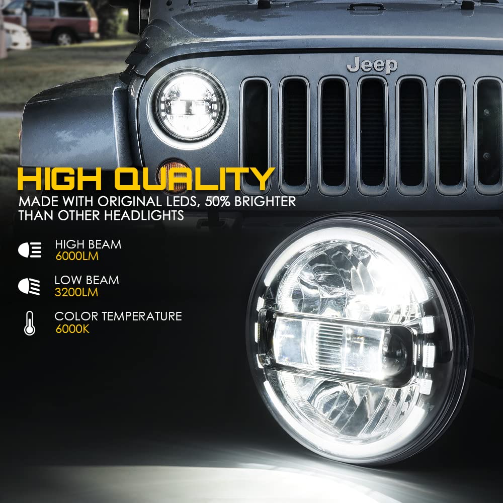 Xprite wiring harness and H4 H13 connectors included for plug-and-play benefit