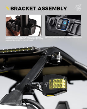 Xprite wiring harness and rocker switch included for easy installation
