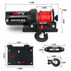 XPV AUTO mounted on an ATV illustrating real-world towing and recovery capability