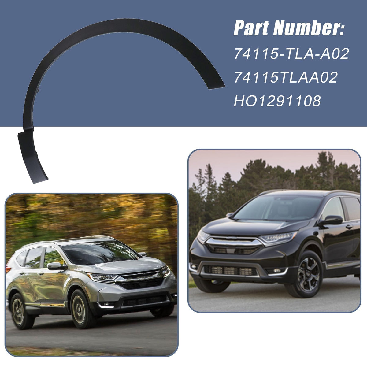 XQSMWF installed on a Honda CR-V passenger side illustrating restored wheel arch