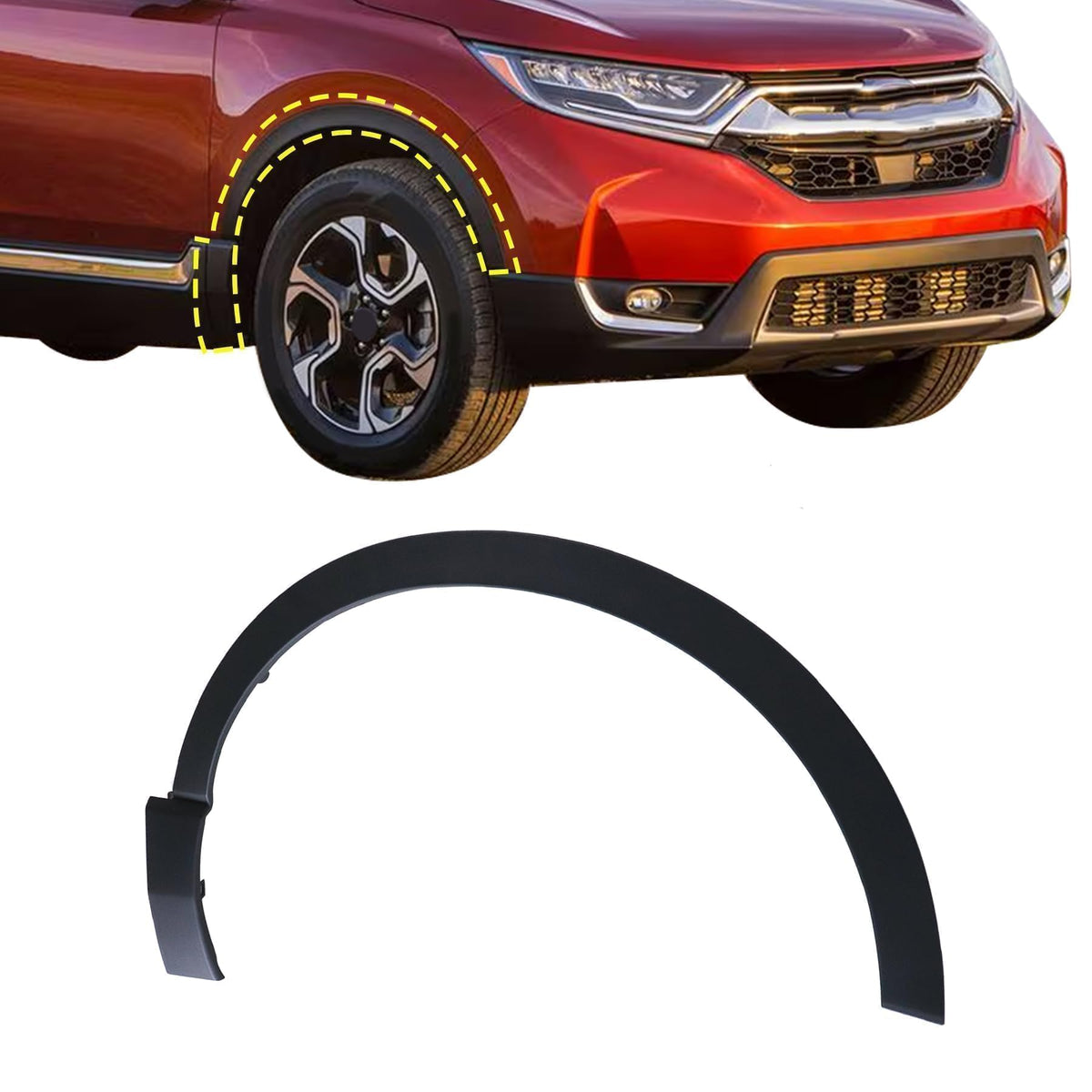 XQSMWF front right passenger fender overview showing clean fit and alignment
