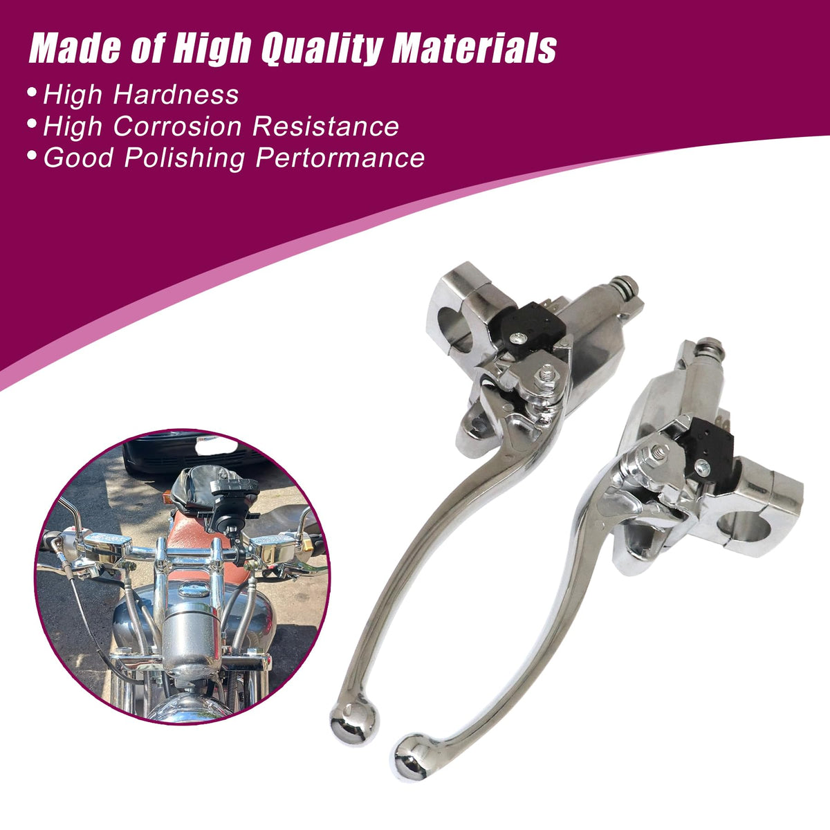 XQSMWF packaged left and right master cylinders showing included contents