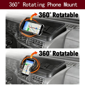 XQTMYHAL phone mounted in landscape mode for easy navigation visibility while driving