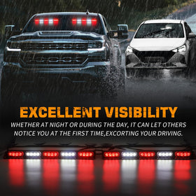 XRIDONSEN close-up of 40 LED array highlighting intense visibility benefit