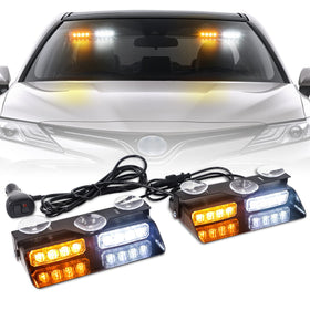 XRIDONSEN front view of strobe bar showing compact profile and clear warning light