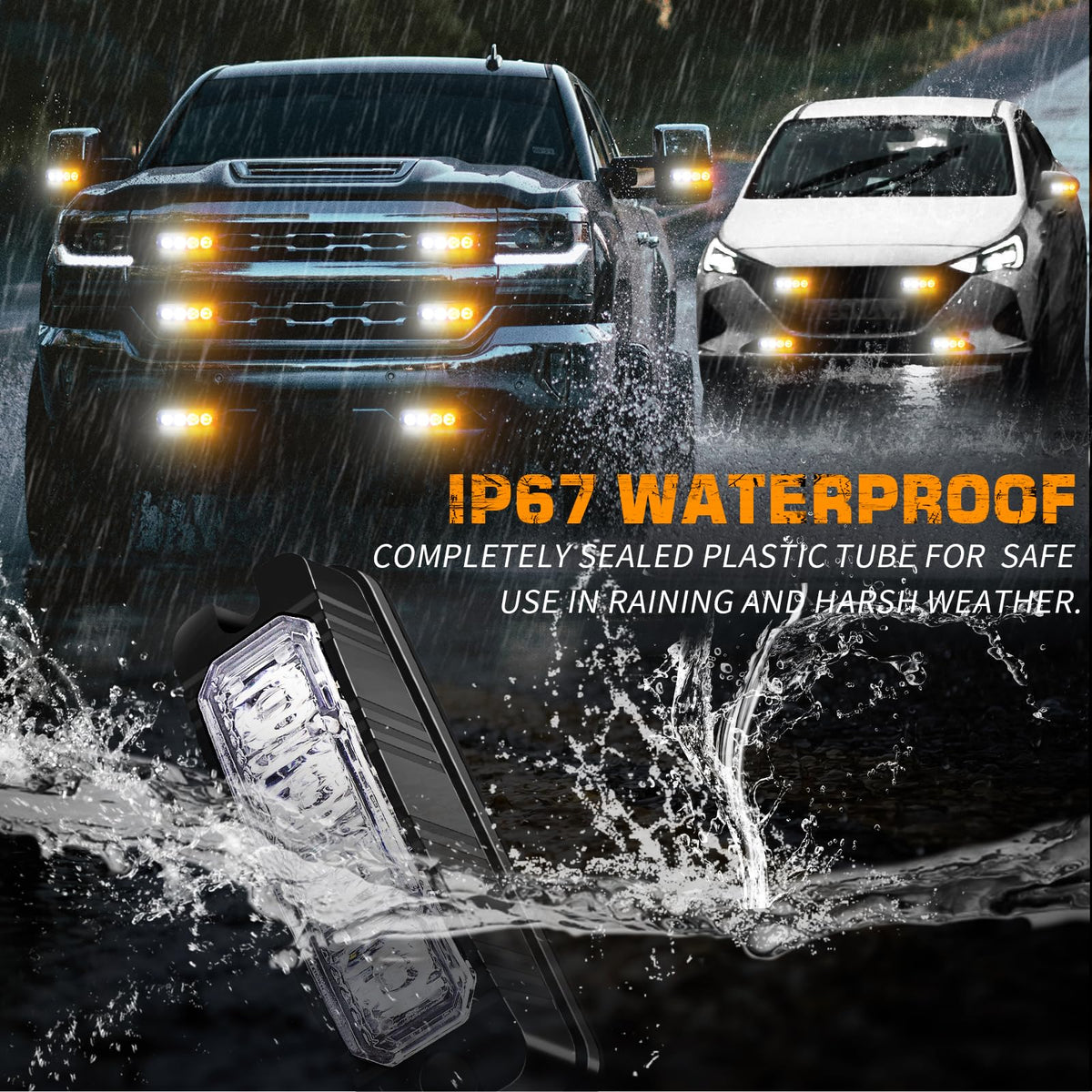 XRIDONSEN in-vehicle use front bumper improves roadside safety visibility