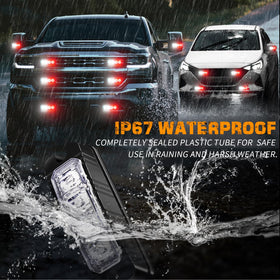 XRIDONSEN installed on bumper improving roadside safety visibility