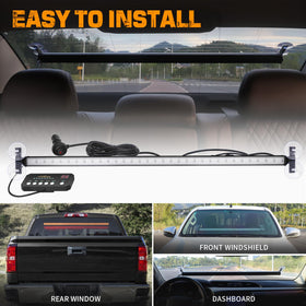 XRIDONSEN light bar mounted on truck roof providing clear roadside warning