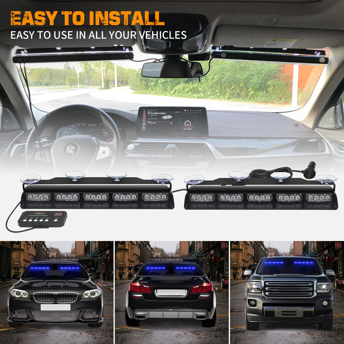 XRIDONSEN installed on windshield in vehicle enhancing roadside awareness for safety