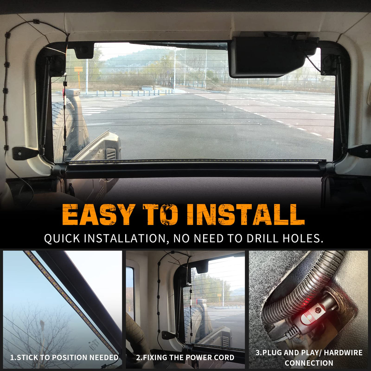 XRIDONSEN mounted at night lighting cargo area for safer loading and campsite tasks