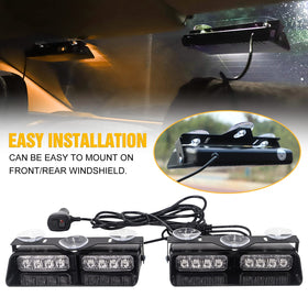 XRIDONSEN rear-window mounted strobe shown in daylight improving vehicle visibility