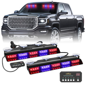 XRIDONSEN front view light bar showing compact housing and bright LEDs for visibility