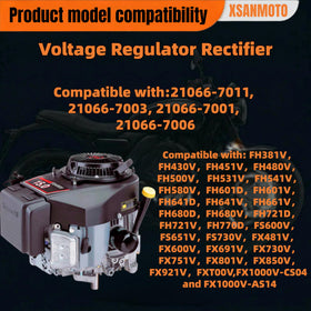 XSANMOTO regulator rear connection plate showing mounting stability benefit