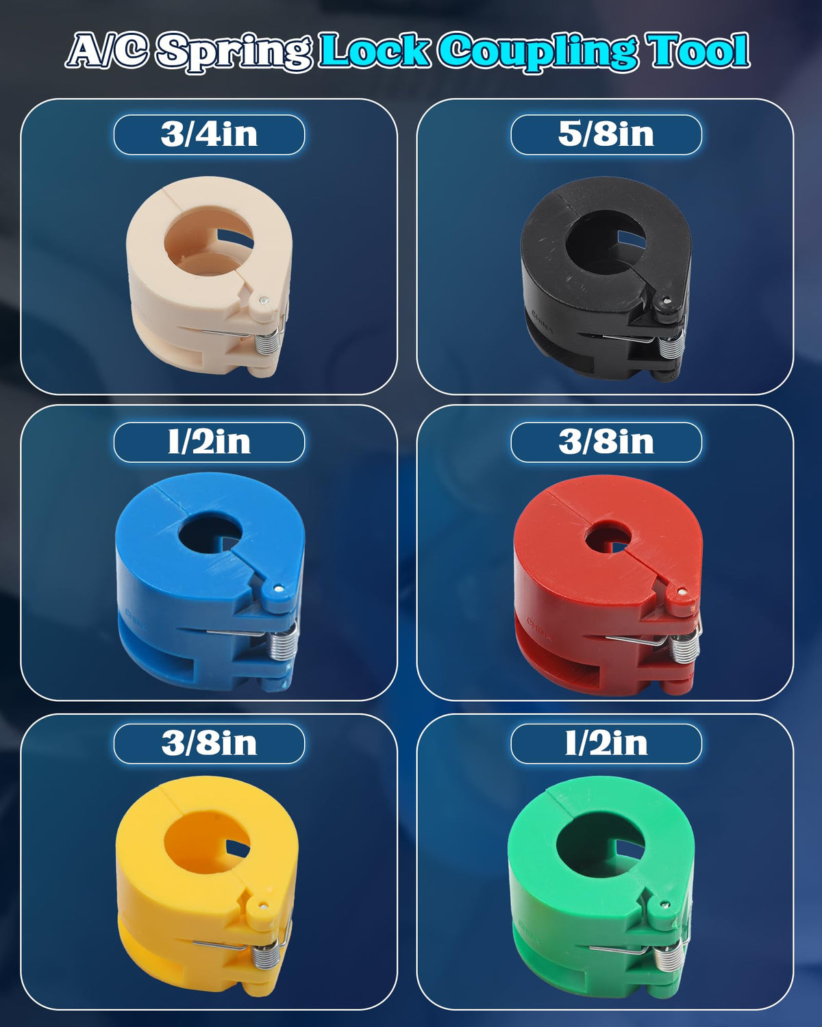 XSTARYE tools next to a ruler showing size scale for correct diameter choice