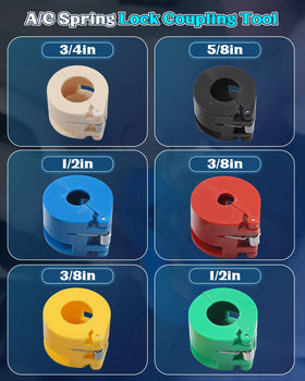XSTARYE tools next to a ruler showing size scale for correct diameter choice