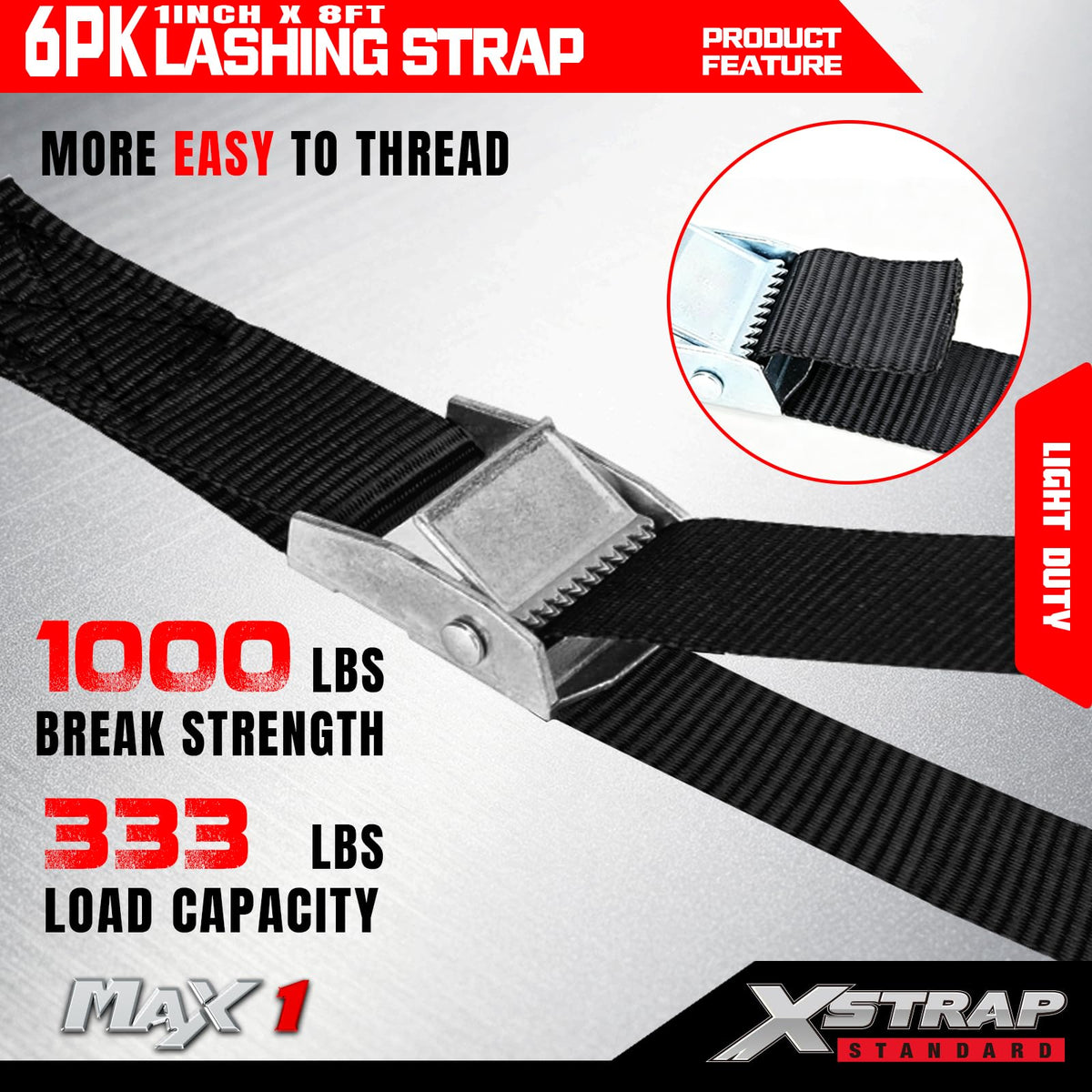 XSTRAP STANDARD fastening a load in a pickup bed to prevent shifting during transit