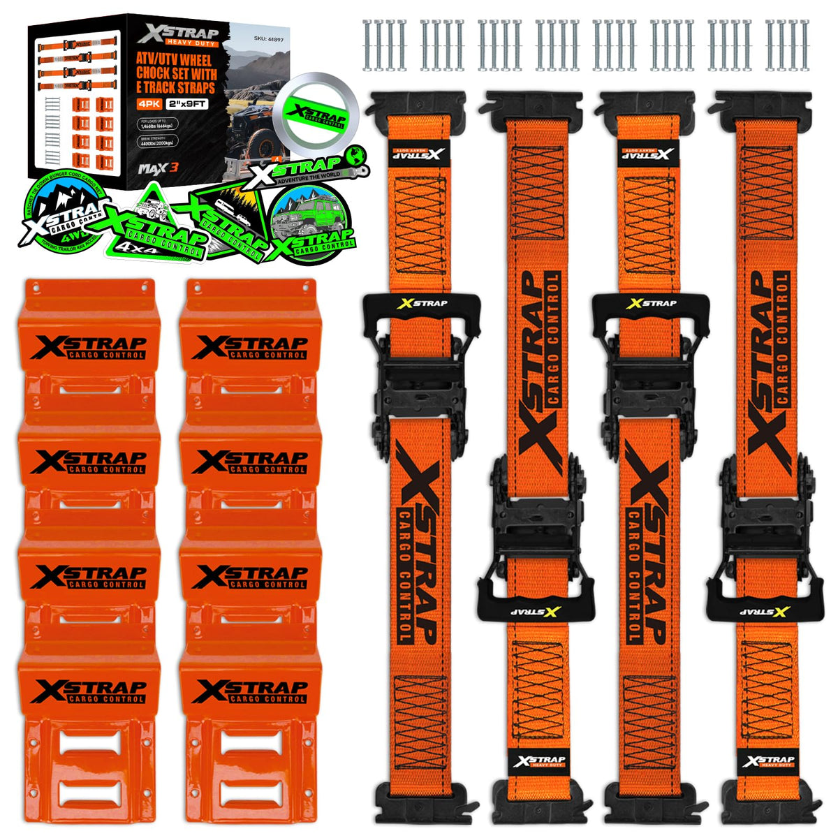 XSTRAP STANDARD front pack showing four straps and hardware, durable hauling