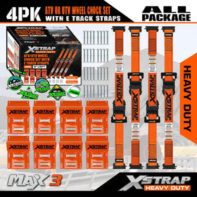 XSTRAP STANDARD in use on trailer with UTV, professional transport stability