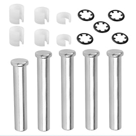 XT kit overview layout showing pins, bushings and nuts for quick repair benefit