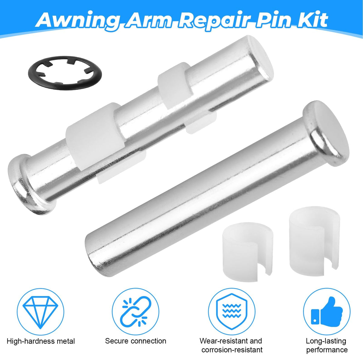 XT repair pieces beside a coin showing compact size and easy storage benefit