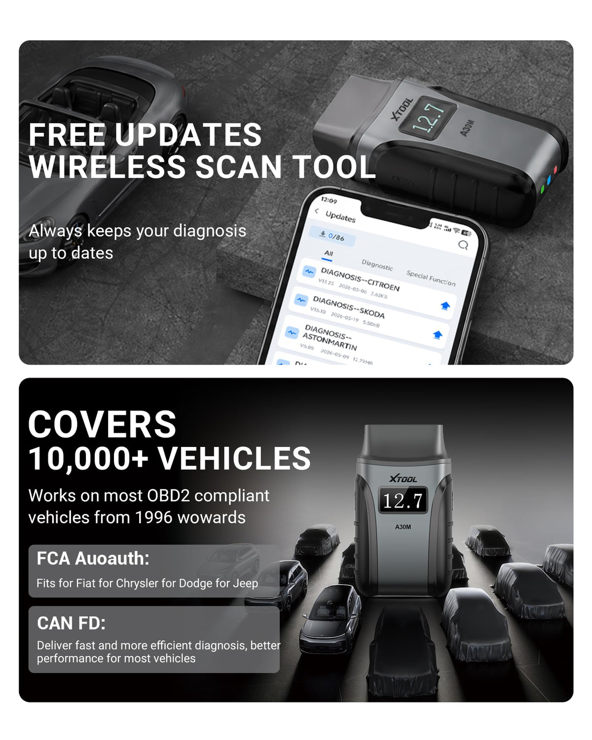 XTOOL exported diagnostic PDF report ready to share for proof and repairs