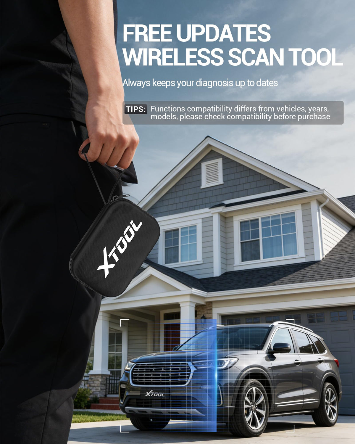 XTOOL compact A30M fitting in glovebox to demonstrate portability and storage