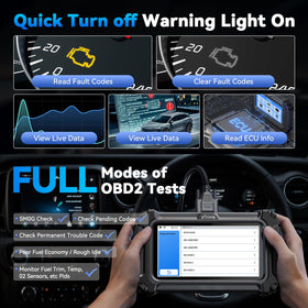 XTOOL D5S reset menu close-up showing 16 functions for maintenance benefit