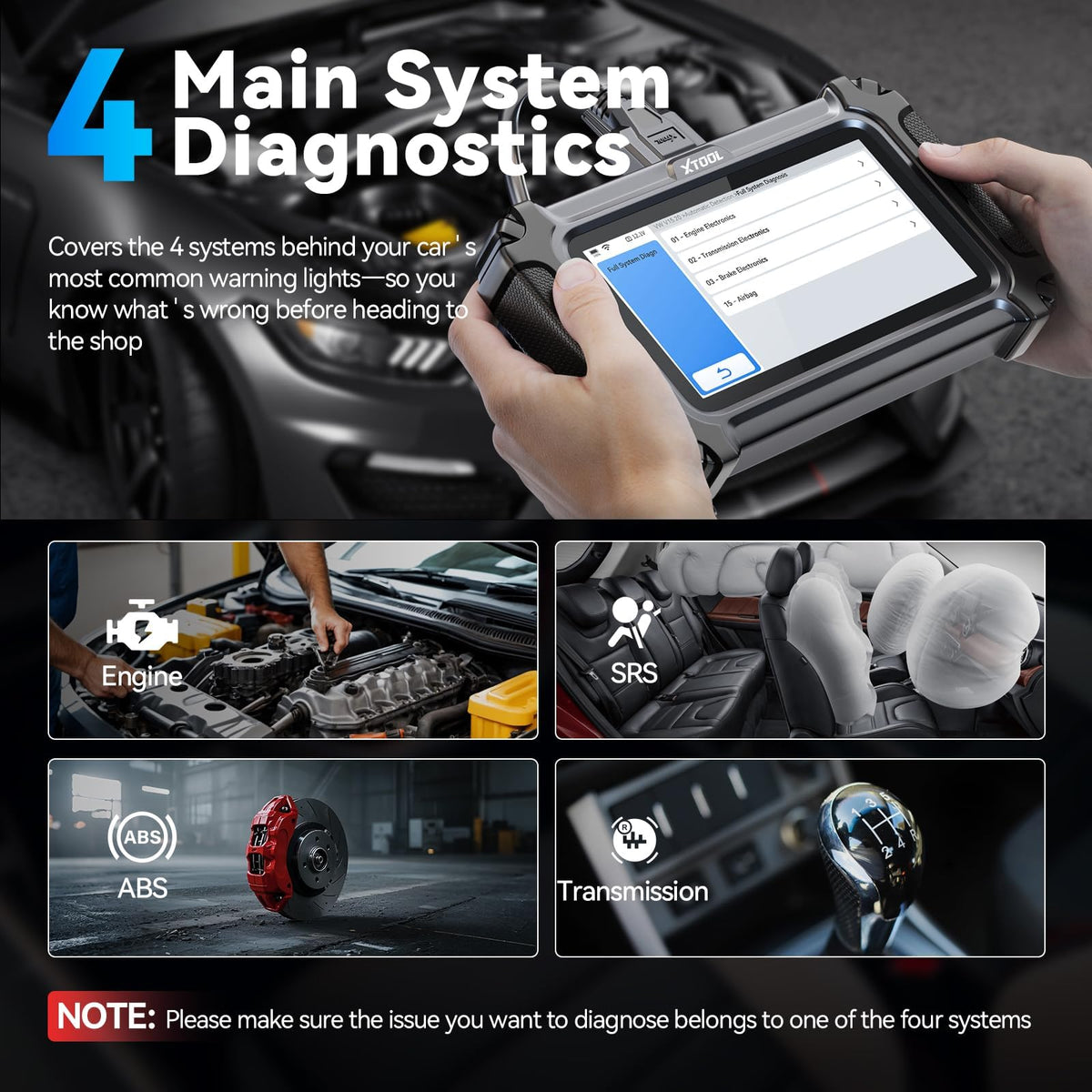 XTOOL D5S screen with live engine data charts for fast troubleshooting benefit