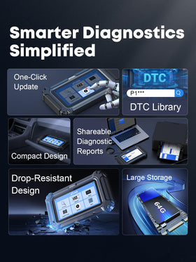 XTOOL D6 connected in-vehicle during diagnosis to speed up repairs benefit