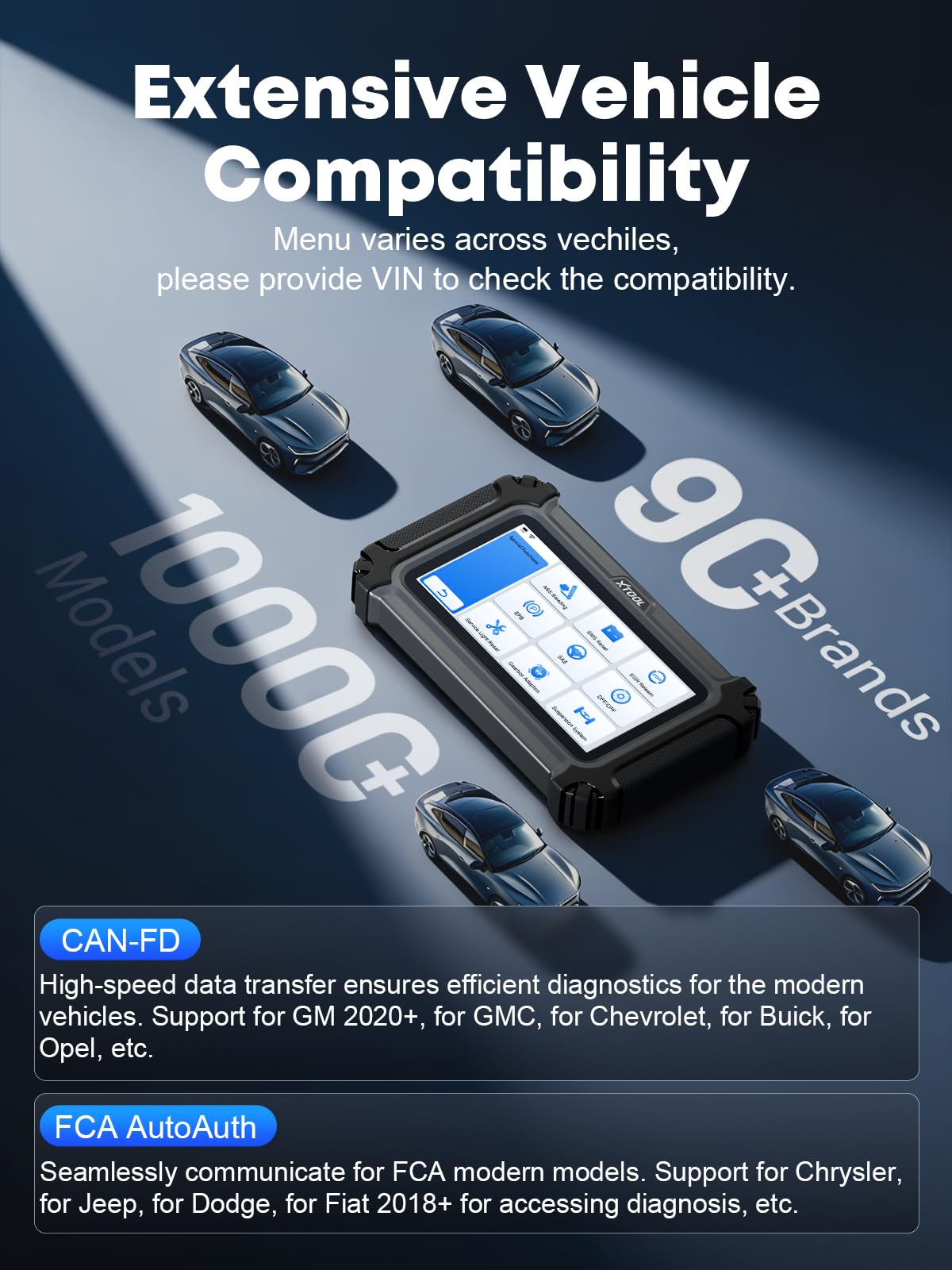 XTOOL D6 internal storage and microSD slot for saving reports and backups benefit