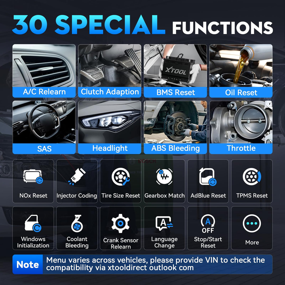 XTOOL D6S plugged into vehicle OBD port, enabling immediate system diagnosis