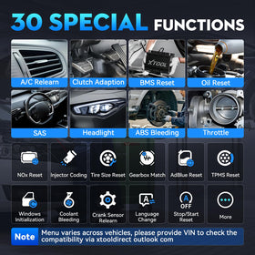 XTOOL D6S plugged into vehicle OBD port, enabling immediate system diagnosis