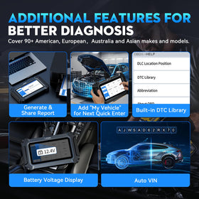 XTOOL D6S live data stream on screen, real-time readings help pinpoint issues