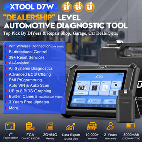 XTOOL D7W rear casing with rugged grip for durable workshop use