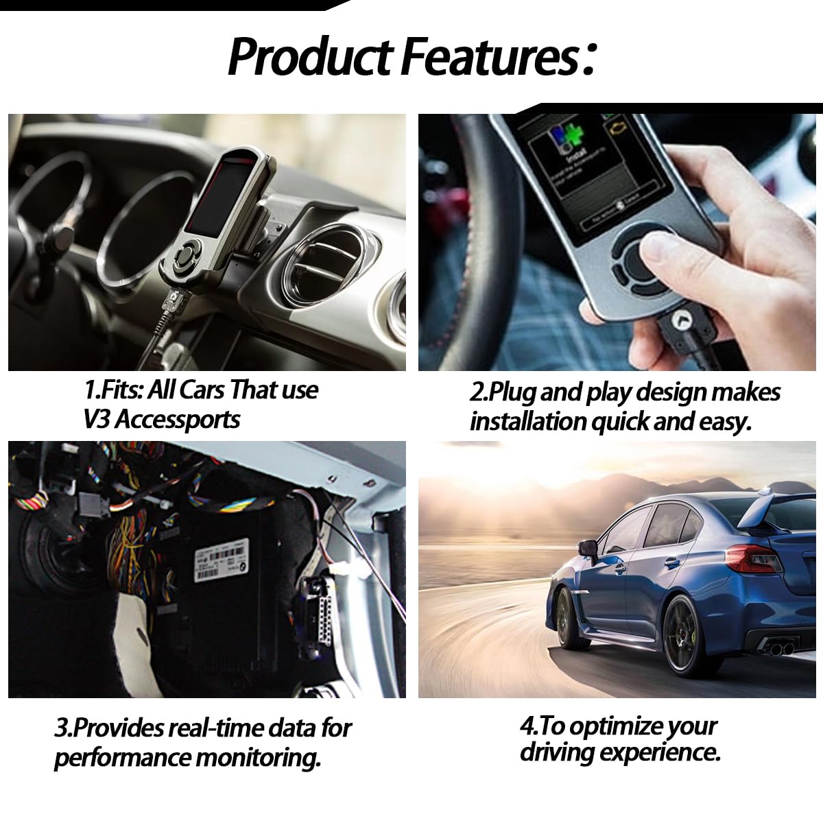 XTPTFABS cable routed under hood showing tidy installation advantage